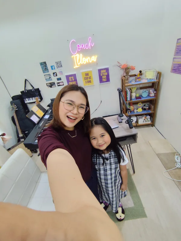 Voice coaching photo shared with Luna Jamaquio's testimonial